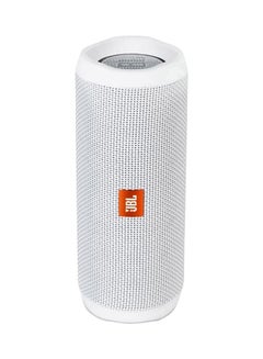 اشتري مكبر صوت Flip 4 مضاد للرذاذ وقابل للحمل ومزوّد بتقنية البلوتوث أبيض في الامارات