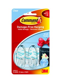 Buy Pack Of 2 Small Hooks Clear in Saudi Arabia