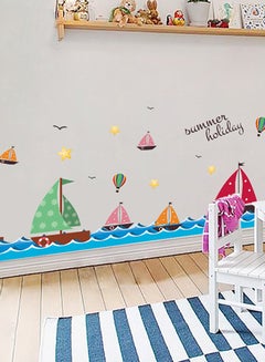 Buy Cartoon Removable Wall Sticker Multicolour 60x40centimeter in Saudi Arabia