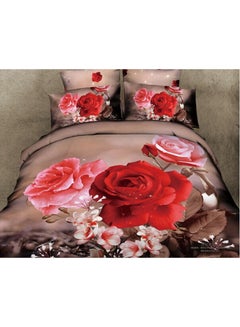 Buy 6-Piece Quilt Cover Set Cotton Multicolour in UAE