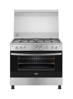 Buy Gas Oven With 5 Burner Gas Cooker ZCG91246XA Grey/Silver in Egypt