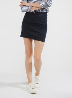 Buy Stretchable Skirt Navy Blue in UAE