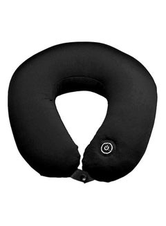 Buy Neck Massage Pillow Polyester Black in UAE