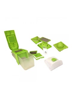 Buy 10-Piece Kitchen Genius Slicer Set Green/White Standard in UAE