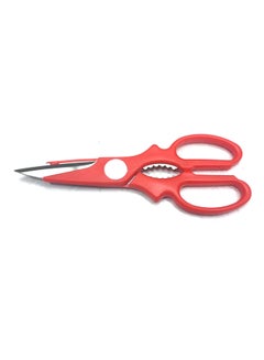 Buy Multi Purpose Kitchen Scissor Red 21centimeter in Saudi Arabia