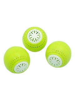 Buy Set Of 3 Fridge Balls Green standard in UAE