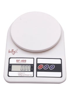 Buy Electronic Kitchen Scale With LCD Display White 19cmx25cmx 5cmcm in Saudi Arabia