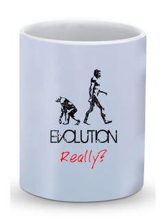 Buy Premium Evolution, Really Designer Mug Blue/Black/Red in UAE