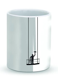 Buy Premium Paint Hanger Designer Mug Grey/White/Black in UAE