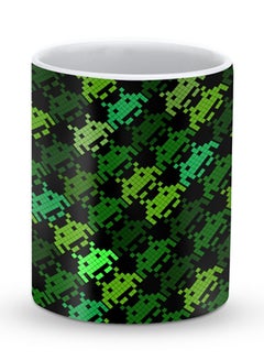 Buy Premium Invader Matrix Designer Mug Green/Black in UAE