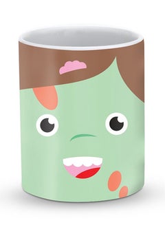 Buy Premium Cute Avatar Designer Mug Green/Brown/Black in UAE