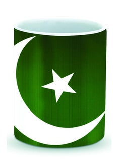 Buy Premium Flag Of Pakistan Designer Mug Green/White in UAE