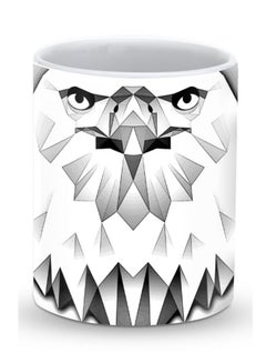 Buy Premium Poly Eagle Designer Mug White/Grey in UAE