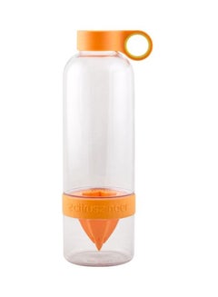 Buy Fruit Infuser Water Bottle Orange/White 850ml in Saudi Arabia