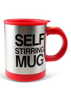 Buy Self Stirring Mug Red/Silver in UAE