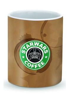 Buy Premium Starwars Coffee Designer Mug Beige/Green in UAE