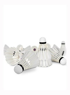 Buy Pack of 12 Badminton Feather Shuttlecock in UAE