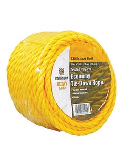 Buy Twisted Polypro Economy Tie Down Rope Yellow in UAE