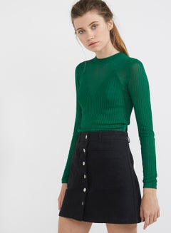 Buy Long Sleeve Daria Pullover Green in Saudi Arabia