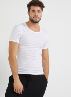 Buy Round Neck Inner T-Shirt White in UAE