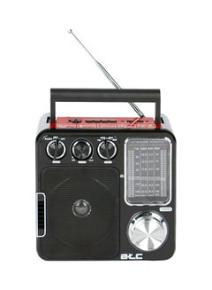 Buy Radio MP3 Player With LED Lamp E-RA-202 Black/Red/Silver in UAE