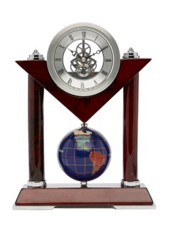 Buy Skeleton Clock With Globe Brown in UAE