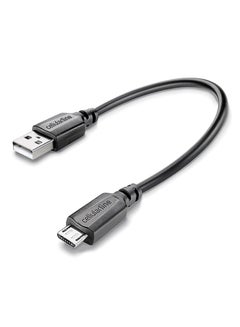 اشتري كابل Micro USB قصير للسفر أسود 15 سنتيمتر في الامارات