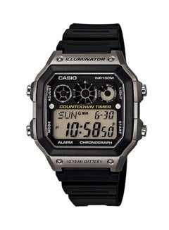 Buy Men's Youth Series Water Resistant Digital Watch AE-1300WH-8A - 45 mm - Black in UAE