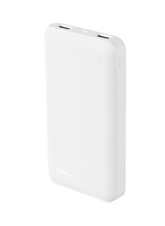 Buy 10000.0 mAh Polymer Power Bank White in Saudi Arabia