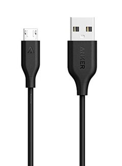 Buy PowerLine Micro USB Data Sync Charging Cable Black in UAE
