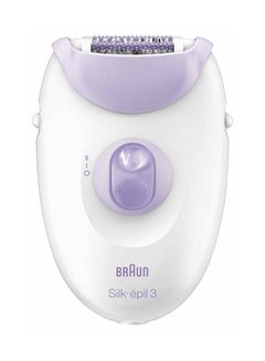 Buy Silk-Epil 3 Epilator White/Purple in Saudi Arabia