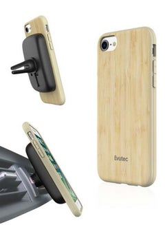 Buy Wood Ultra Slim Back Case Cover For Apple iPhone 8/7/6s/6 With AFIX+ Magnetic Mount Bamboo in Saudi Arabia