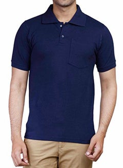 Buy DrynCool Polo T-shirt Navy Blue in UAE