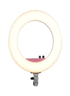 Buy Ring Light Venus Bio-Color 5600K-3200K With Mirror And Bracket Pink in UAE