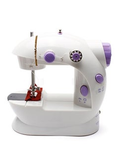 اشتري Multifunctional Mini Sewing Machine With Two Speed Control أبيض في الامارات