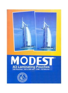 Buy A3 Laminating Pouches Multicolour in UAE