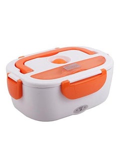 Buy Electric Lunch Box White/Orange 17x10.8x23.5cm in UAE