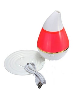 Buy Mini Mist Cool Humidifier 300ml White/Red in UAE
