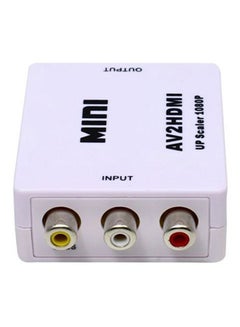 Buy RCA To HDMI Audio Video Converter White in UAE