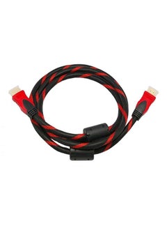 Buy High Definition HDMI Cable To TV Red/Black in UAE
