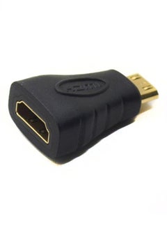 اشتري محول HDMI أنثى إلى HDMI صغير أنثى أسود في الامارات