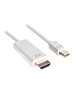 Buy Mini Display Port To HDMI Cable White in UAE