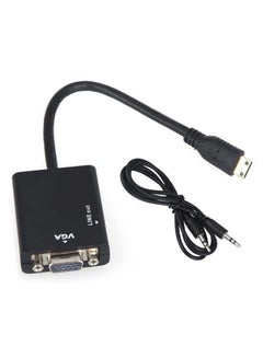 Buy HDMI Male To VGA Female Video Converter Adapter Black in Saudi Arabia