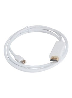 Buy Mini Display Port To HDMI Adapter Cable White in UAE