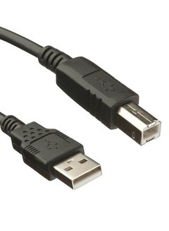 Buy USB 2.0 Type A to Type B Male Printer Cable Black in Saudi Arabia