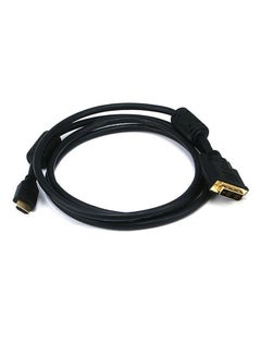 اشتري كابل HDMI إلى دي في آي أسود في السعودية