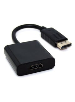 Buy DP Male To HDMI Female Adapter Black in UAE