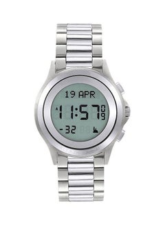 Buy Men's Water Resistant Digital Watch WR02 - 35 mm - Silver in UAE