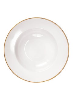 Buy Baroque Fruit Plate White/Gold 23centimeter in UAE