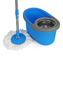 Buy Spin Mop With Bucket Blue/White/Grey in Egypt